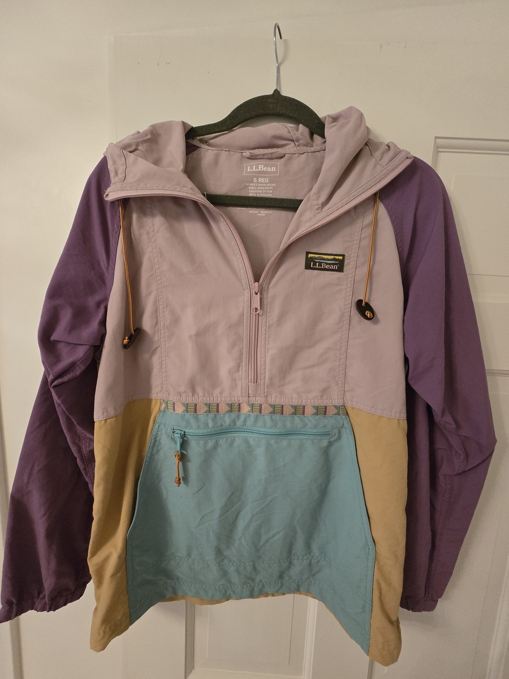 L.L.Bean Women's Mountain Anorak Windbreaker Pullover Jacket-Size Small Reg.